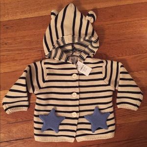 GAP Starfish Button Front Sweater 3-6M
